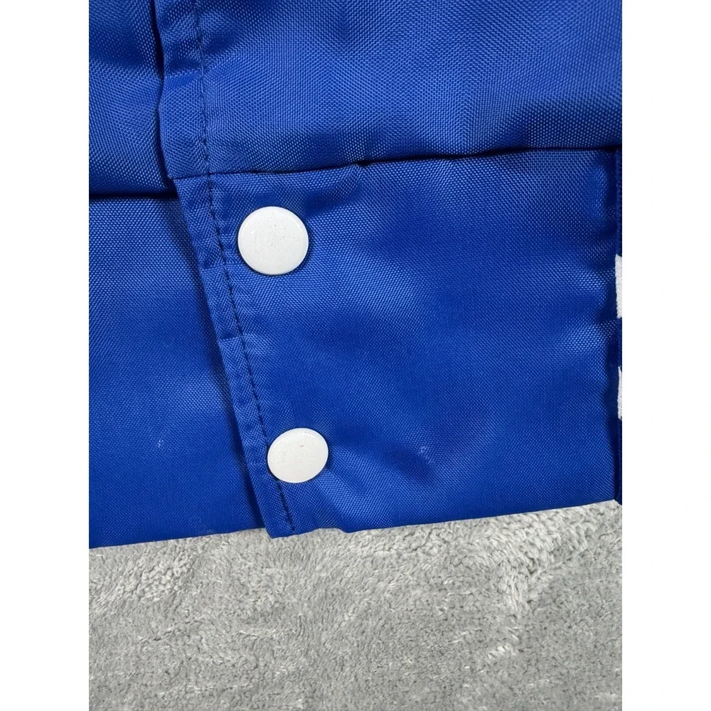 Vtg Pepsi-Cola Satin Bomber Jacket Blue XL Eagle Athletic Great Falls Montana